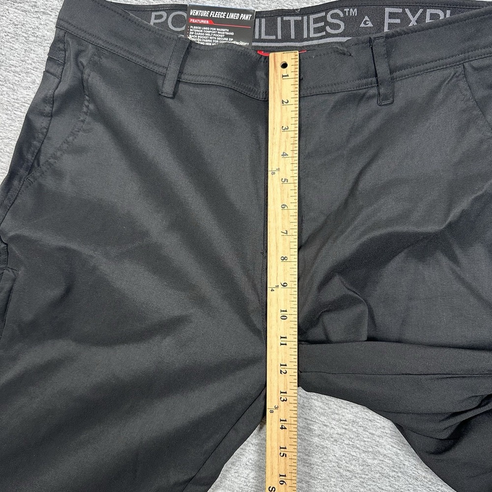 Gerry Venture Fleece Lined Pants Mens Size 36x33 Black Straight Outdoor READ - Picture 5 of 11